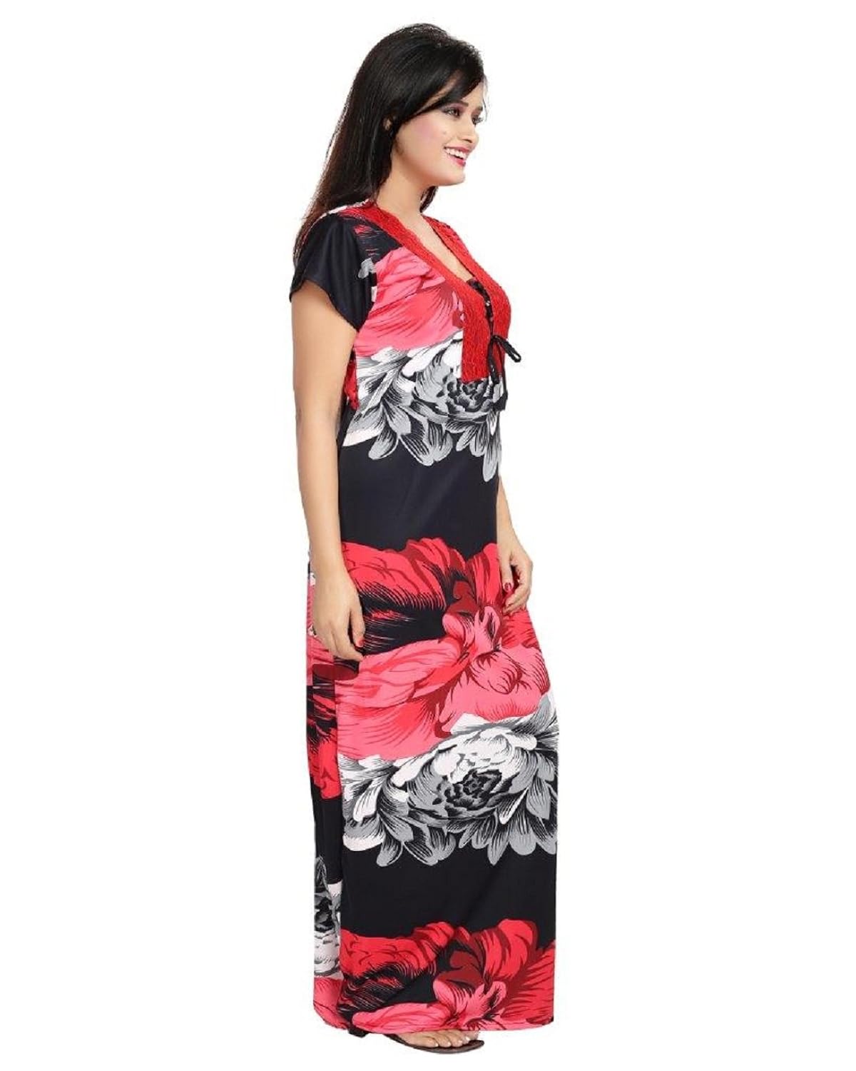 diljeet women's satin nightwear(dill-11-rdbk_multi-coloured_free size)