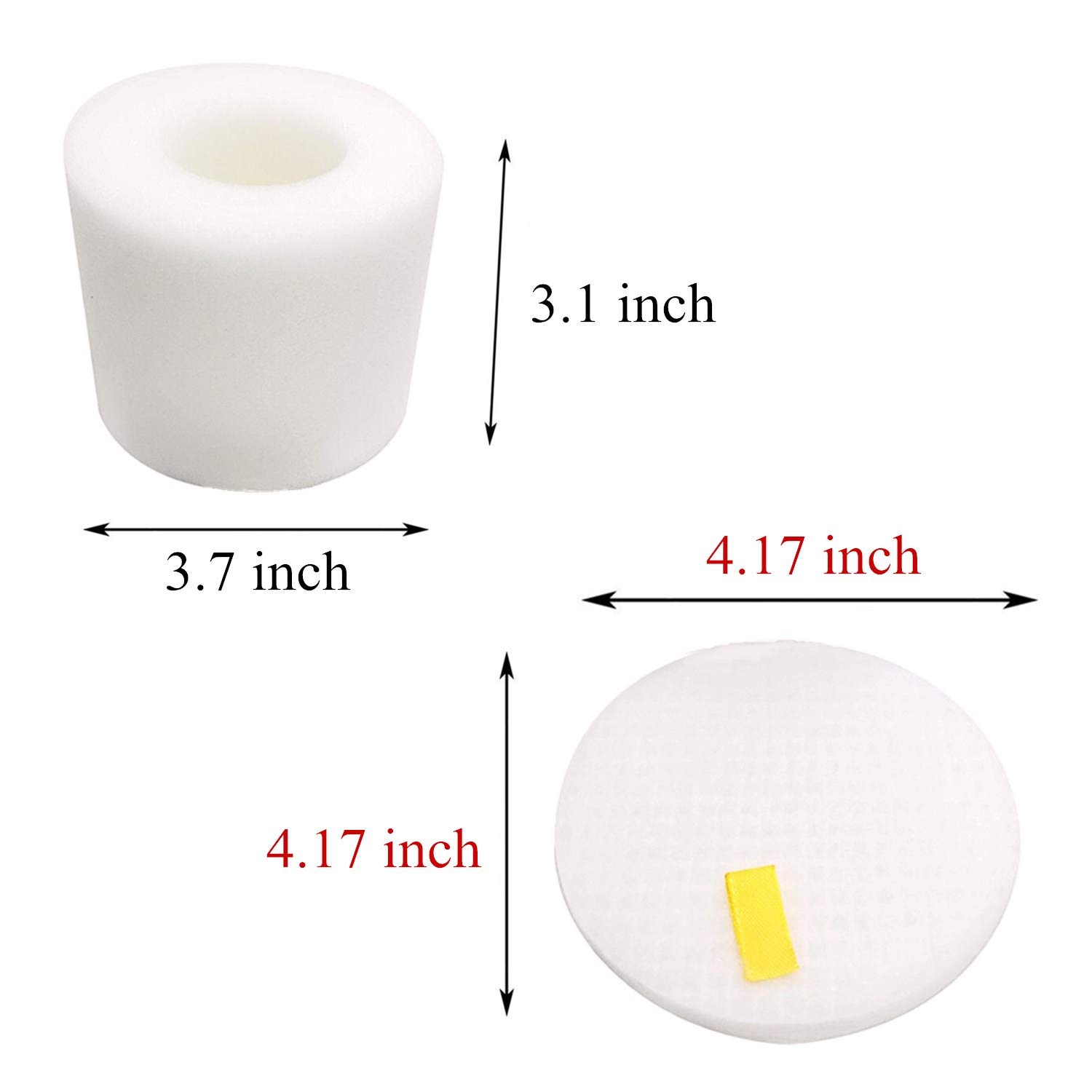 ERT Treetree Shark NV650 Vacuum Filter Replacement for NV650, NV651, NV652, NV750, NV751, NV752, NV753, AX950, AX951, AX952, XFF650 XHF650 1 HEPA 2 Foam and Felt Filters