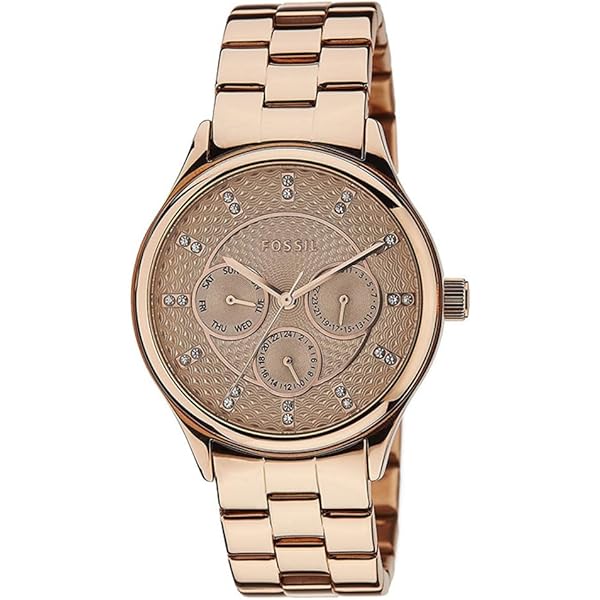 fossil women's modern courier stainless steel chronograph dress quartz watch Fossil Women's Modern Courier Midsize Chronograph Wine Stainless Steel Watch