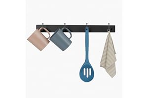 HULISEN Coffee Mug Holder Wall Mounted with 12 Hooks (Regular - Additional Mug Rack)