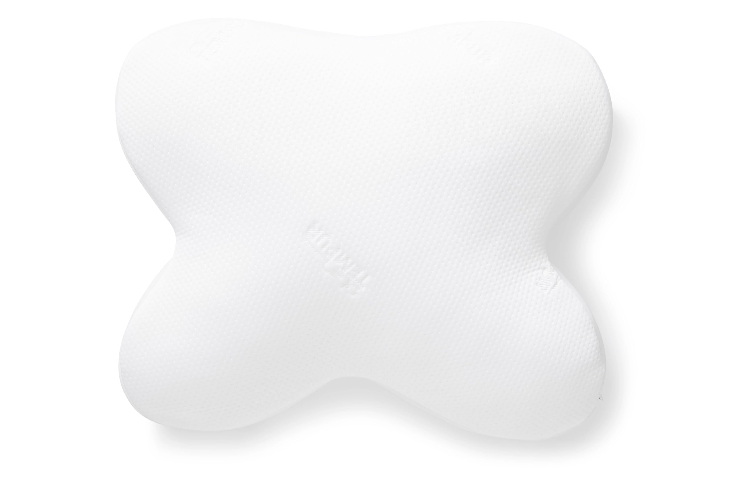 TEMPUR Ombracio Pillow 60cm x 50cm - Unique Huggable Star Shape Pillow Designed For Abdominal Sleepers. Made from NASA Recognised Memory Foam Material. Made in Denmark, White