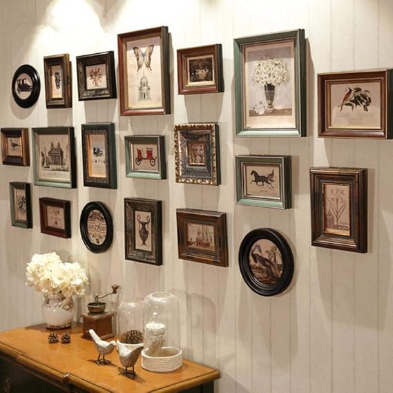 NKT 8 pcs Wooden Photo Frame Picture Frame Home Decor