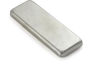 Holama Pewter Alloy (98% Tin, 1.5% Bismuth, 0.5% Copper), Professional Grade, Low Melting Point 338-446F, Jewelry Crafting & Sculpture, Hemisphere/Ingot, Artisan Craft & DIY Item