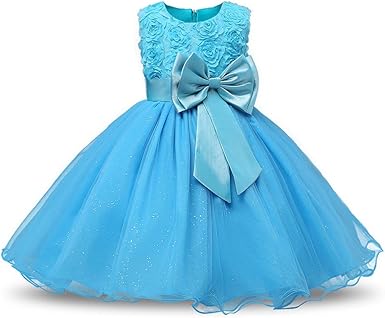 rose flower dress for girl