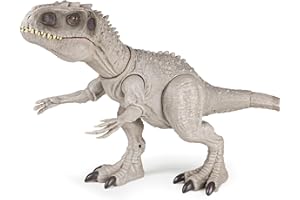 COVSEN Indominus Tyrannosaurus Rex Action Figure Toy -Dinosaur Toys for Kids 3-5 with Sound, Attack, Roar, Light and Motion for Battle Play for Kids 3-8