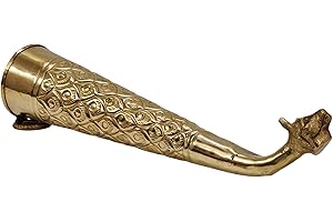 MLS HANDICRAFTS Pure Brass Shringi | Gaumukhi Kamandal with Gangajal | Kashi Rudrabhishek Pooja Kalash | Sawan Puja Essential