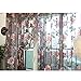 SOURBAN Romantic Floral Tulle Door Window Curtain Drape Panel Sheer