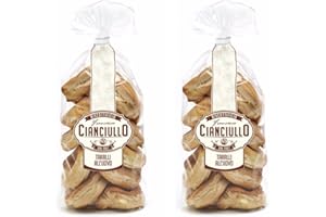 LAURA'S GOURMET SELECTION Cianciullo Egg Taralli Pack of 2, Traditional Italian Easter Cookies, 8.11 Oz (230g)