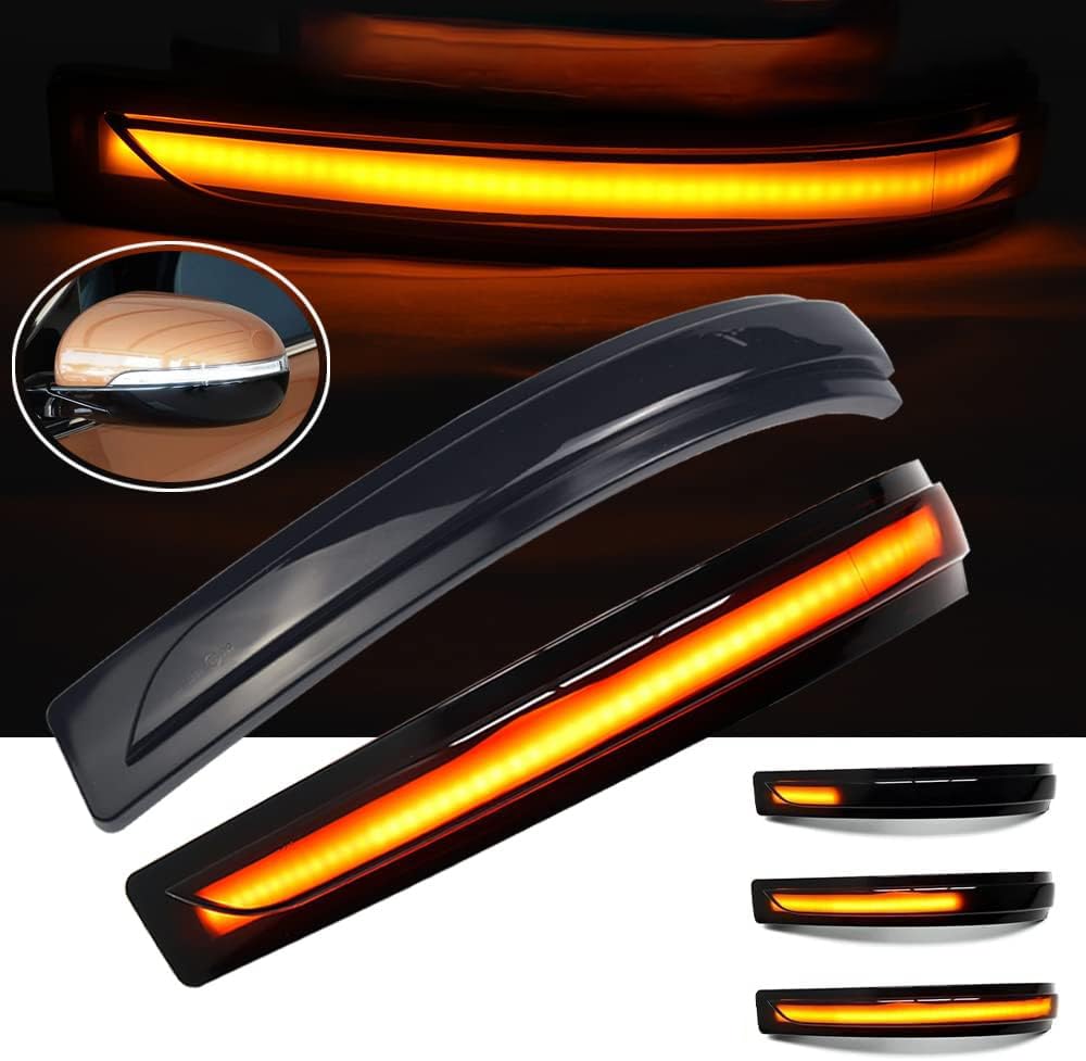 Photo 1 of Hacreyatu Dynamic Led Side Mirror Sequential Turn Signal Lights,Blinker Side Rear-View Mirror Indicator Turn Signal Light Flowing Repeater Lamp,for Kia Sorento 2016-2020