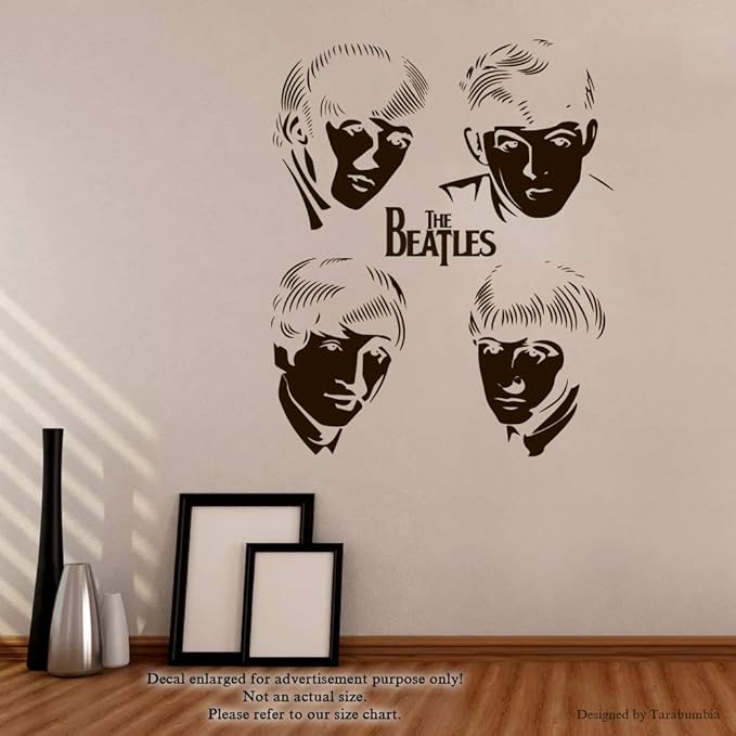 Large Black The Beatles Evolution Cool Music Studio Wall Art Stickers Decals Vinyl Home Room Wall Decor Home Living Efp Osteology Org