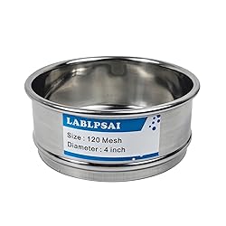 LABLPSAI 120 Mesh Lab Sieves 4" Diameter 304
