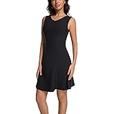 DHDZO Summer Dresses for Women 2025 A-Line V Neck Going Out Casual Dresses Sleeveless Mini Dress