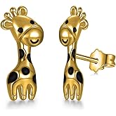HOLLP Giraffe Earrings Animal Jewelry Giraffe Lovers Gift for Mom Girlfriend Women Teen Girls