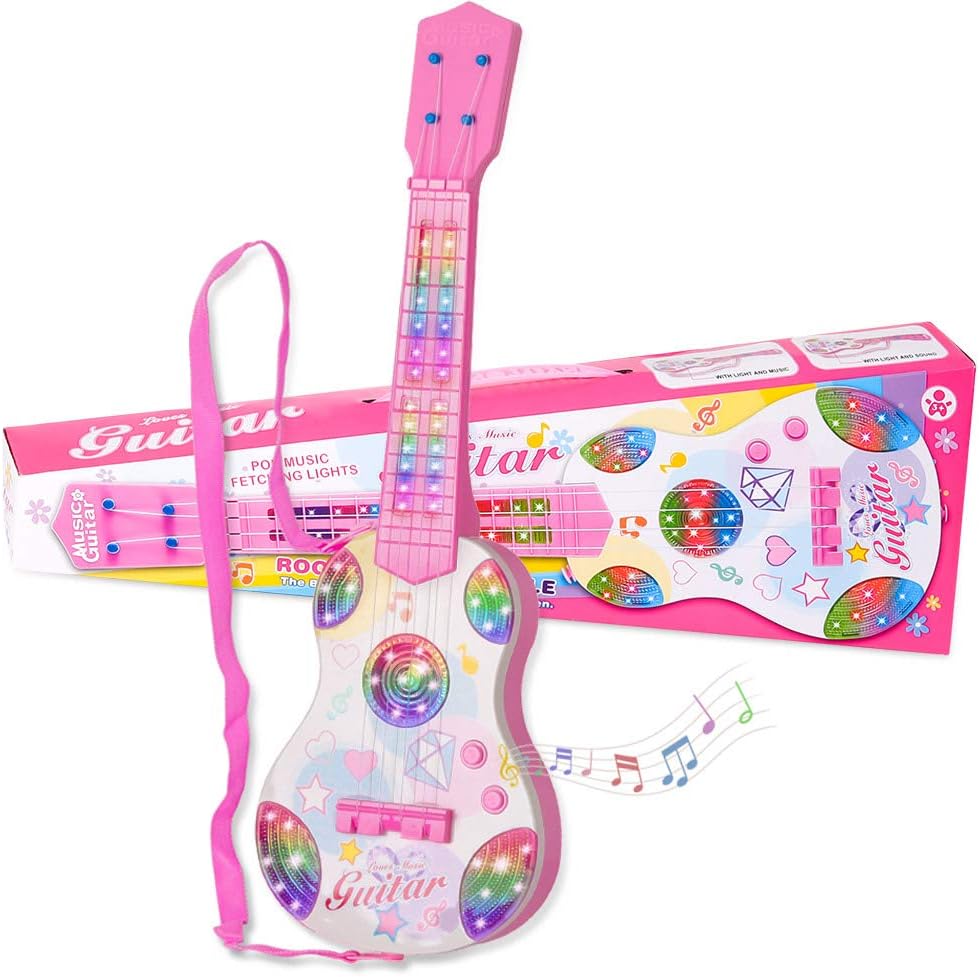Chitarra Elettrica Bambini,4 Stringhe Musica Chitarra elettrica