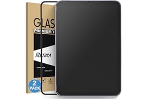 Mothca 2 Pack Matte Glass Screen Protector for iPad Mini 8.3” A17 Pro (2024) & Mini 6 (2021) with Alignment Frame, Anti-Glare & Anti-Fingerprint Tempered Glass Film for iPad Mini 7/6, Smooth as Silk