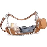 MIVELOYA Clear Bag for Stadium Events, Clear Purse for Women Concert Crossbody, PVC Shouler Bags with Coin Purse