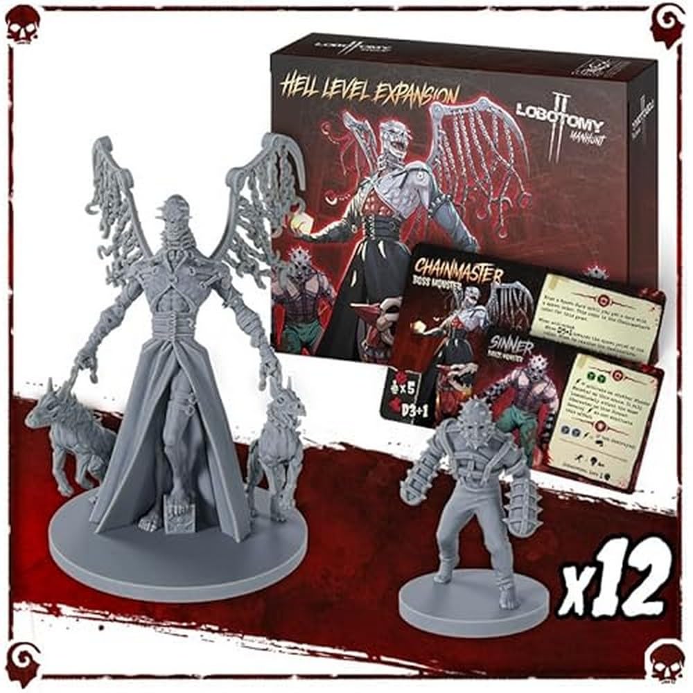 Titan Forge | Lobotomy 2: Manhunt - Hell Level | Expansion | Thematic Miniatures | Adds Hell Difficulty | Age 14+ | 1-5 Players | English Version