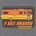 Tee Luv Winnebago I Get Around RV T-Shirt - Licensed RV Shirt (X-Large) Graphite Heather