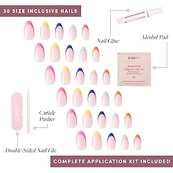 Glamnetic Press On Nails - Sprinkles | Rainbow