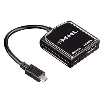 Hama MHL - Adaptador HDMI para móvil (1080p, 20 cm), color negro: Amazon.es: Electrónica