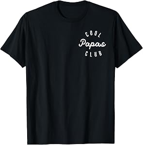 Mens Cool Papas Club, Pregnancy Announcement Cool Papa to Be T-Shirt