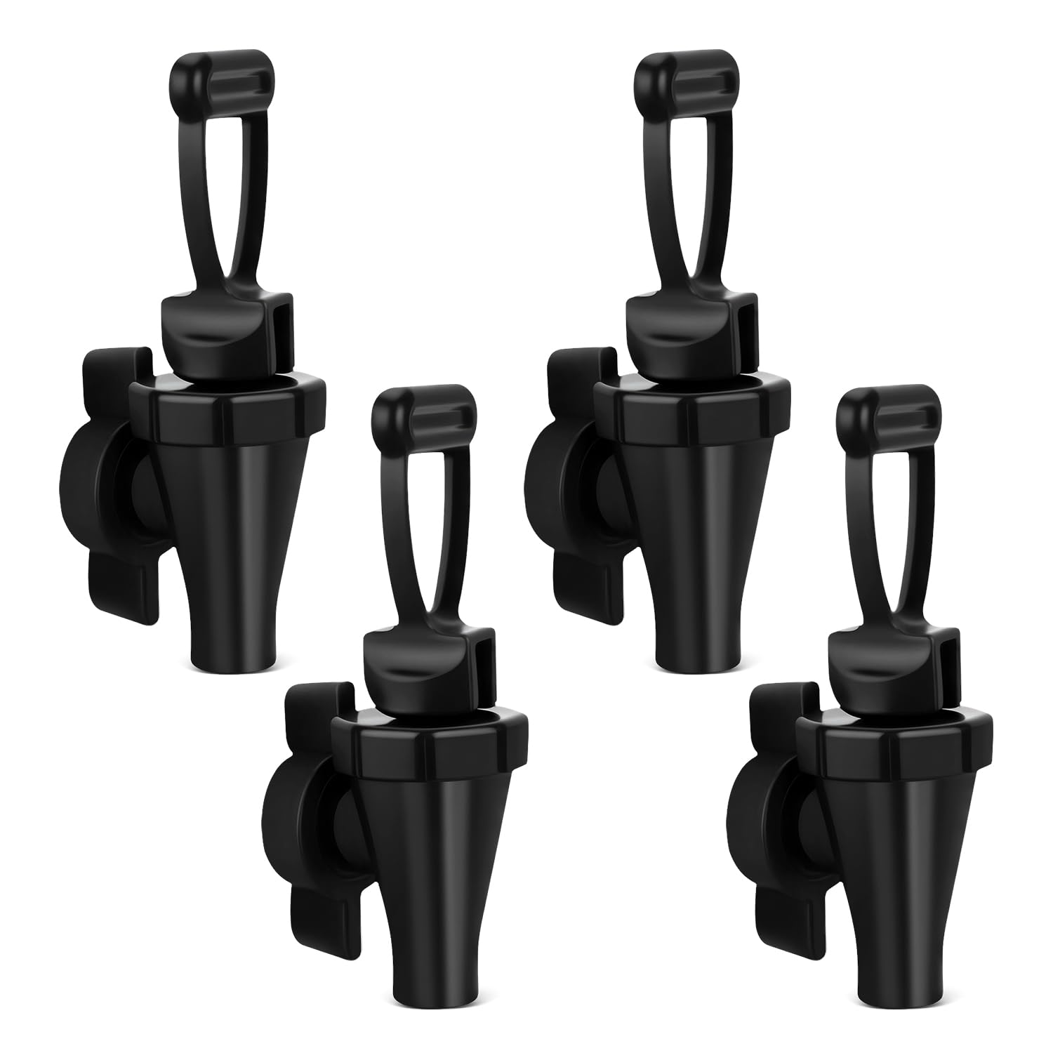 Photo 1 of 4 Packs 03260.0002 Replacement Faucet Kit for Tea Dispenser with 4 Wing Nut,Water Dispenser Replacement Parts for Tea Urn- Black
