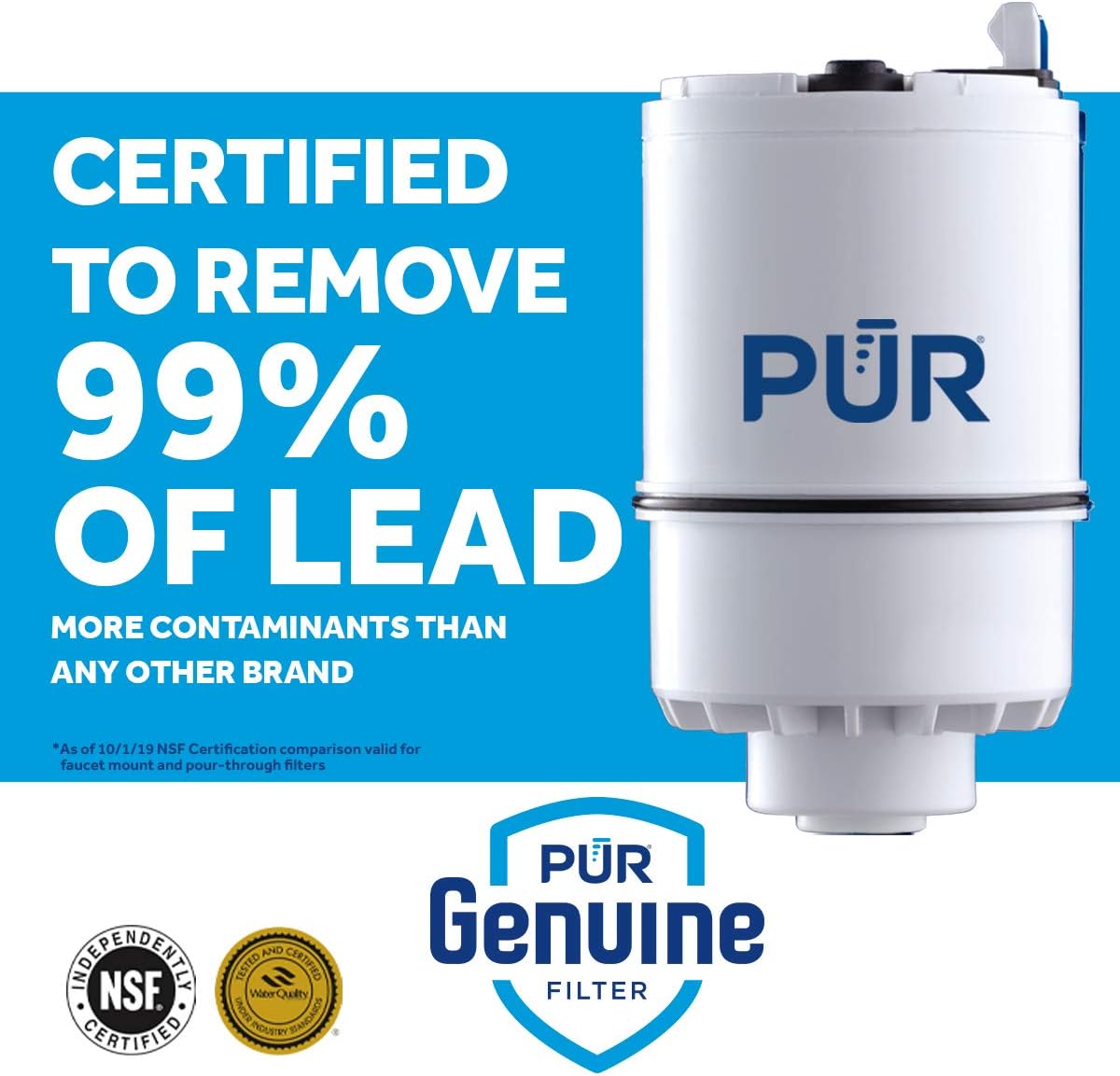 PUR RF3375 Water Filter Replacement for Faucet Filtration Systems, (2 Pack), Multicolor, 2 Count - Pitcher Water Filters - 