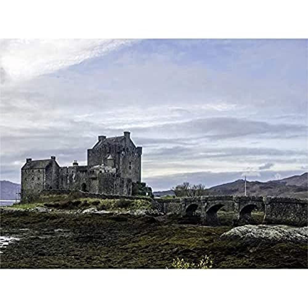 Eilean Donan Castle Kyle Scotland Wide Canvas Wall Art Print