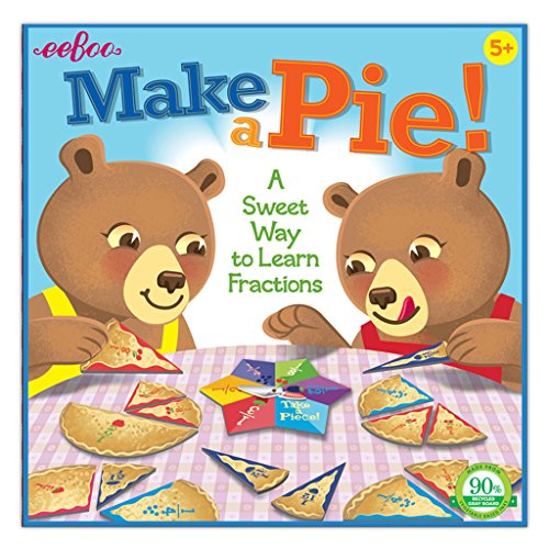 eeBoo Make a Pie Spinner Game, Learn Fractions