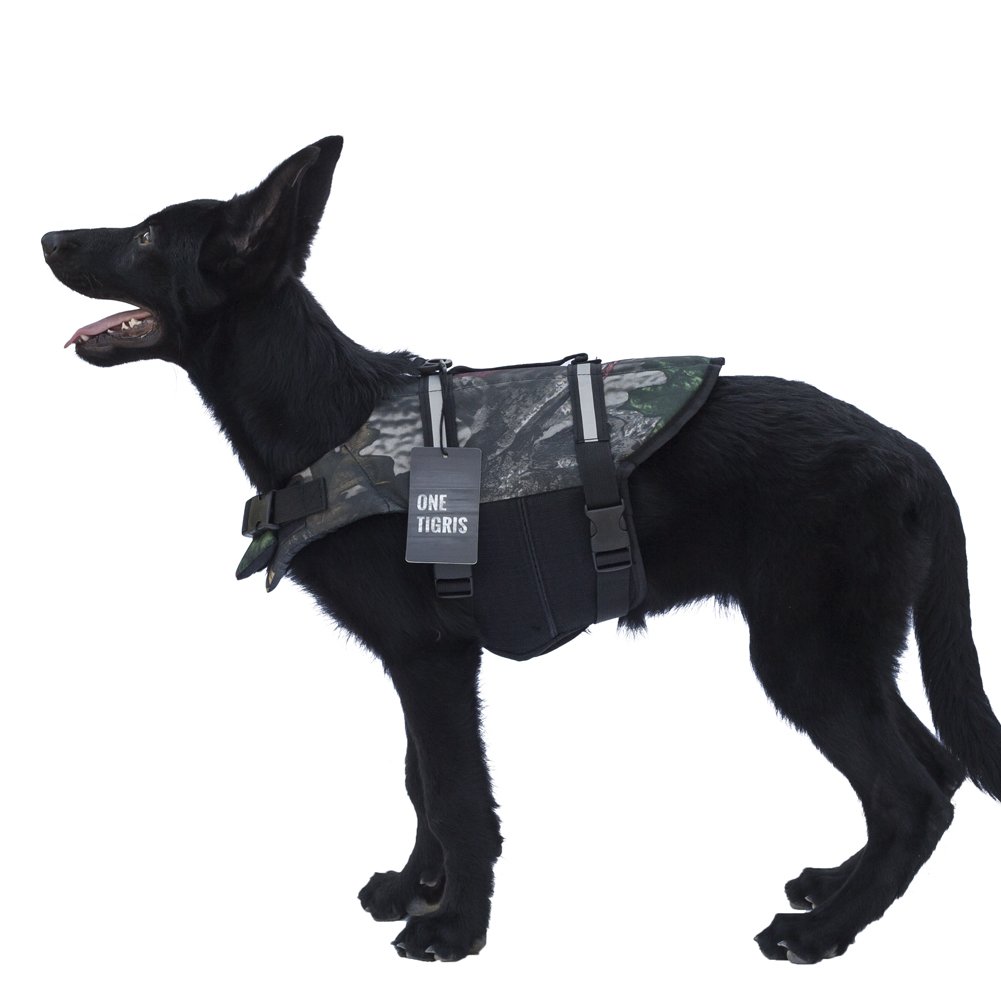 Camo Dog Life Jacket Vest Harness eBay