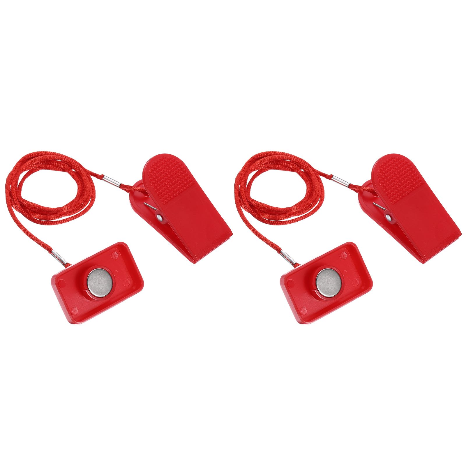 PATIKIL Universal Treadmill Magnet Safety Key 1.81inch, 2 Pack Treadmill Key Replacement with Magnetic Safety Switch Lock for Running Machine Image Gym, Red