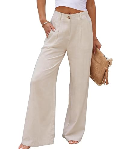 womens cotton dress pants Wide Leg Linen Women Button High Waisted Palazzo Pants Loose Business Casual Office Trousers with Pockets at Amazon Women's Clothing store A-Line/Princess Cowl Neck Bow(s) color:ayana-opn-bck-mn-dress-medium-polka-brw swatch:https://www.motelrocks.com/cdn/shop/files/AYANA-OPN-BCK-MN-DRESS-MEDIUM-POLKA-BRW-5659D.jpg?v=1757903344&width=100 Color:Burgundy with plus size options