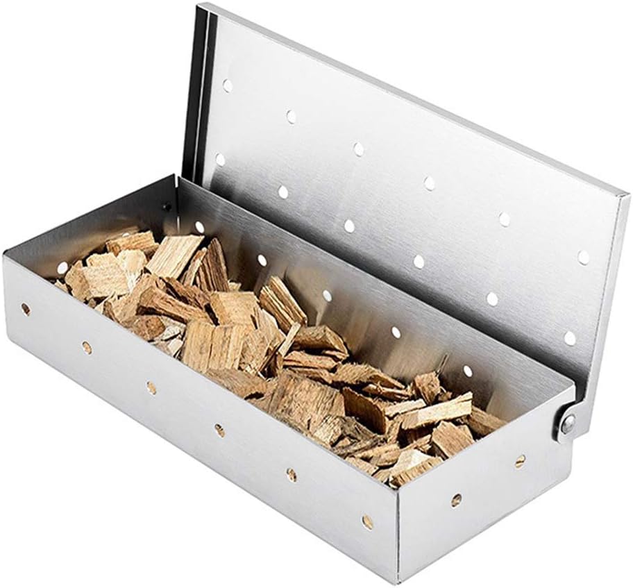 Ingzy BBQ Stainless Steel Wood Chip Smoker Box Amazon.ca Patio, Lawn & Garden