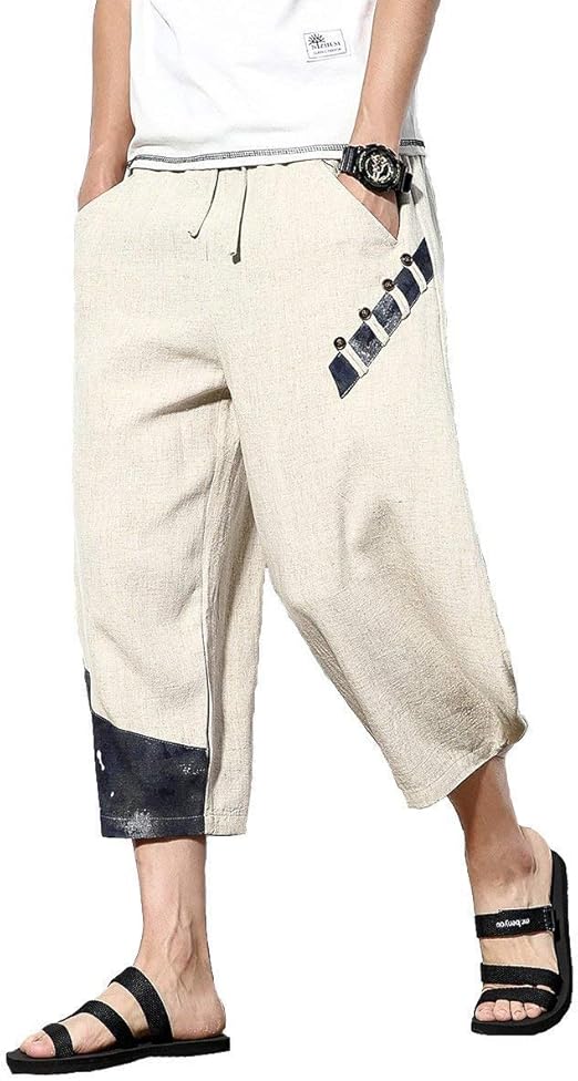 Beastle Jeans da Uomo Jeans Larghi Estivi Taglie Forti Retro