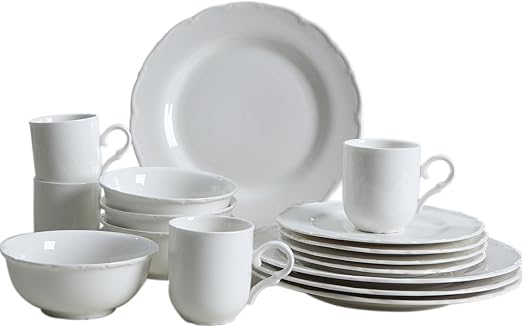 solecasa Classic Set de vajilla de porcelana de comedor redonda ...