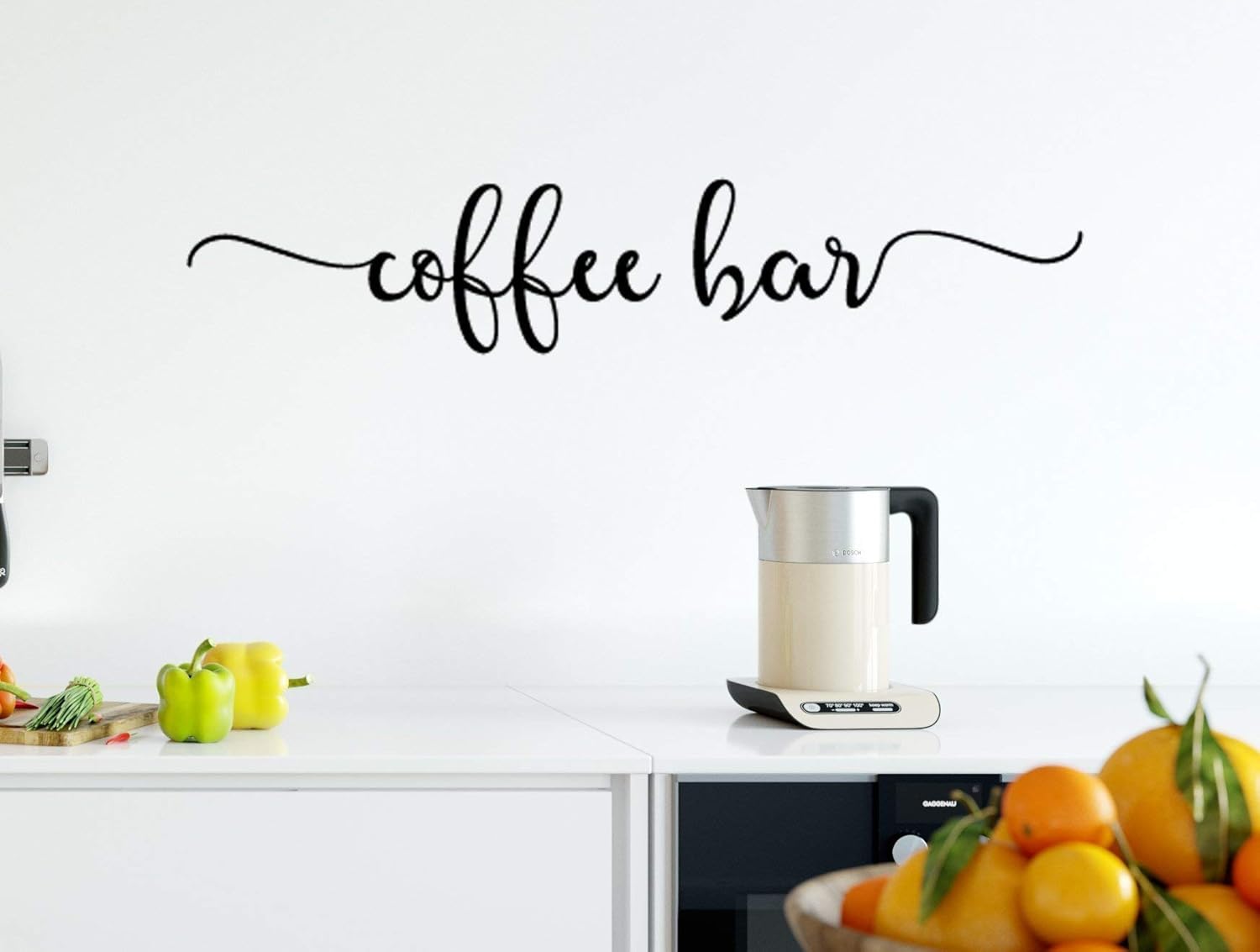 Coffee Bar Decal Wall Vinyl Lettering Kitchen Decor Dinning
