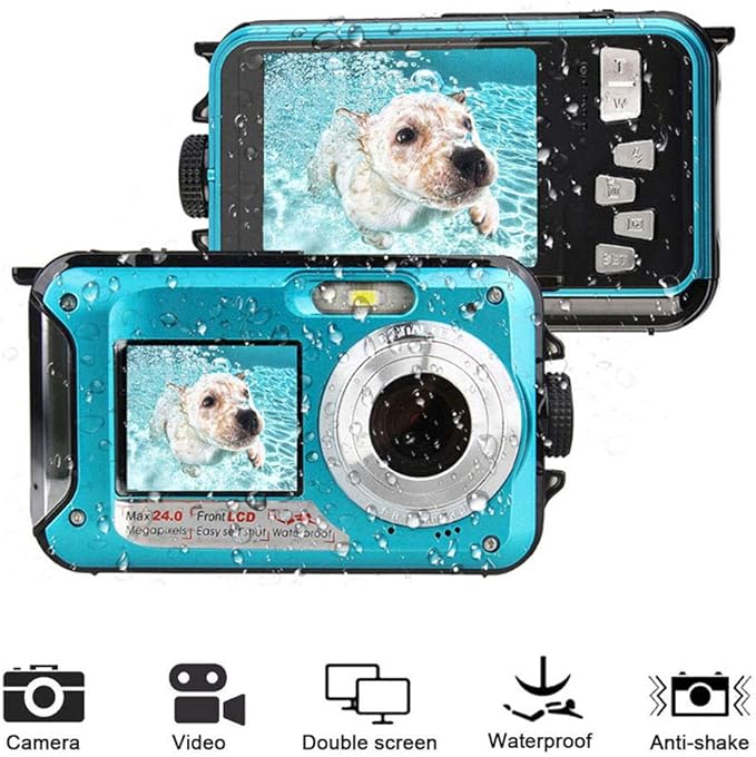Underwater Cameras Digital Camera 24MP Waterproof Video Amazon.co.uk Camera & Photo