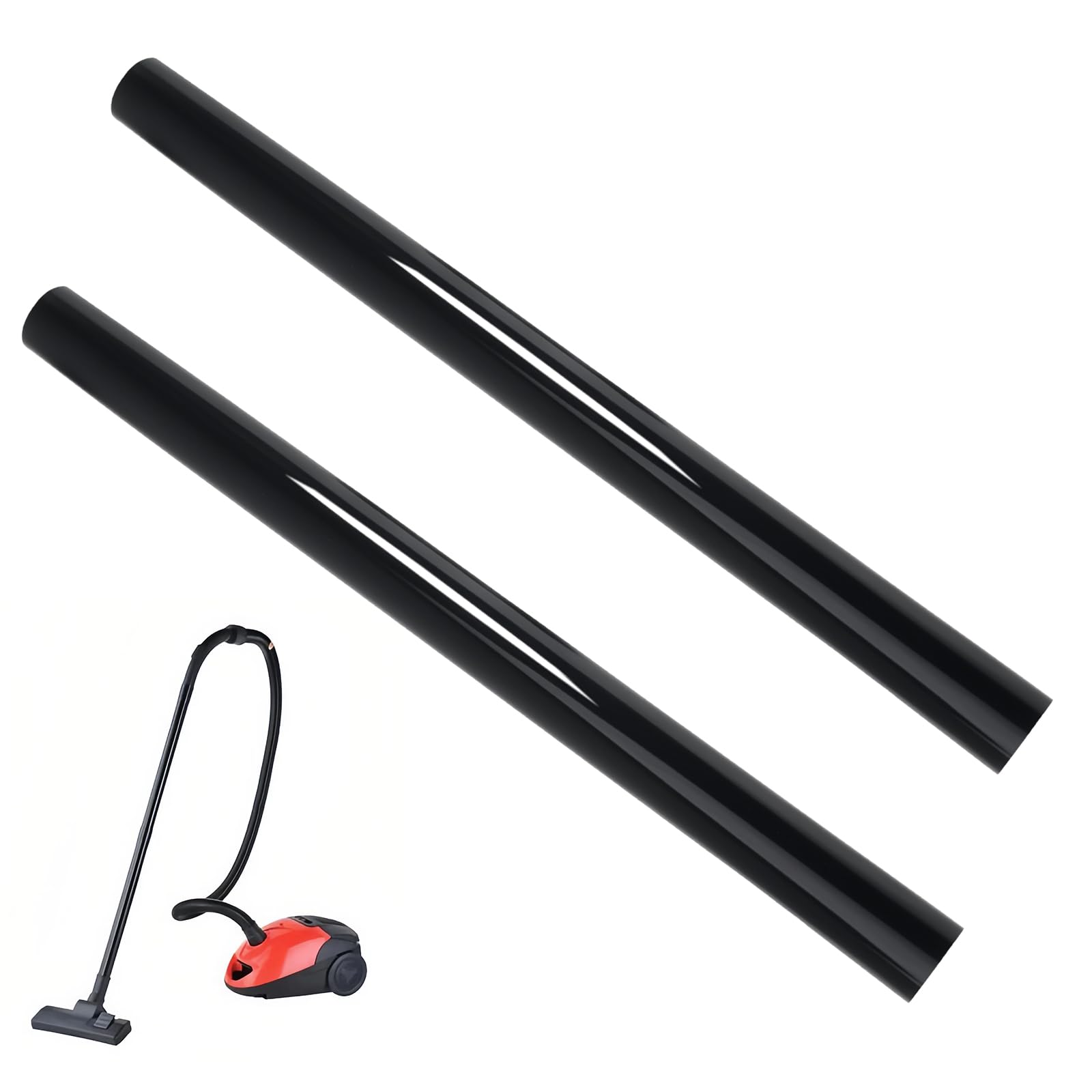 Photo 1 of 2-Pack Vacuum Extension Tube, 1.25 Inch (32mm) Vacuum Cleaner Extension Wand with 1-1/4" Fitting, Compatible with Shop-Vac Accessories, Replacement Extension Pipe for Wet/Dry Vacuum Cleaners