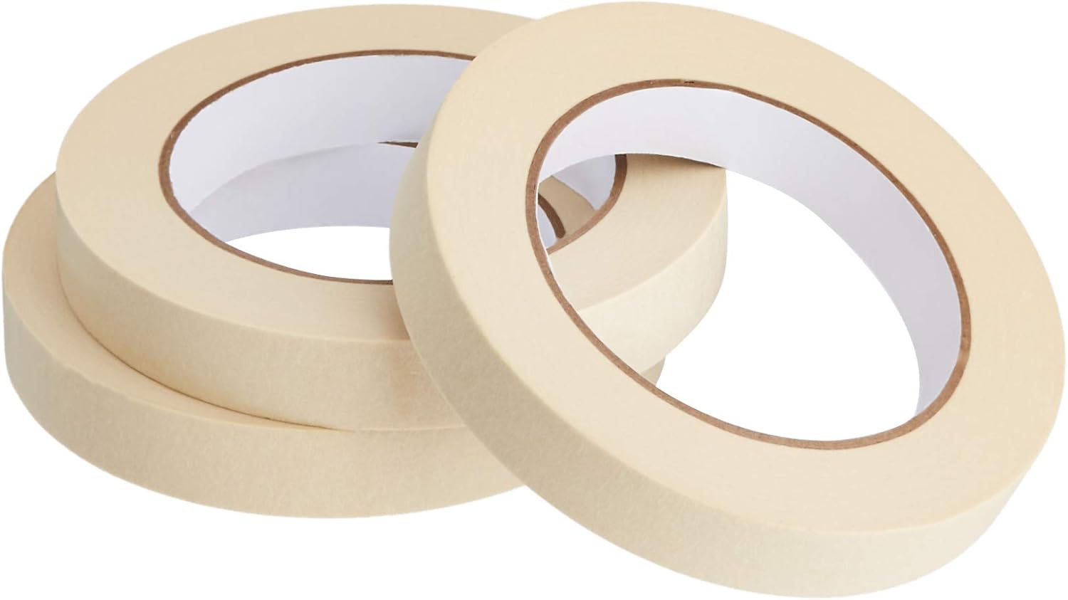 Basics Masking Tape - 1 Inch x 165 Feet - 6 Rolls: Office Products