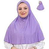 Prien Easy To Wear Hijab For Women, Muslim Instant Turban With Niqab, Islamic Clothes, Soft Scarf For Prayer, Abaya, Khimar