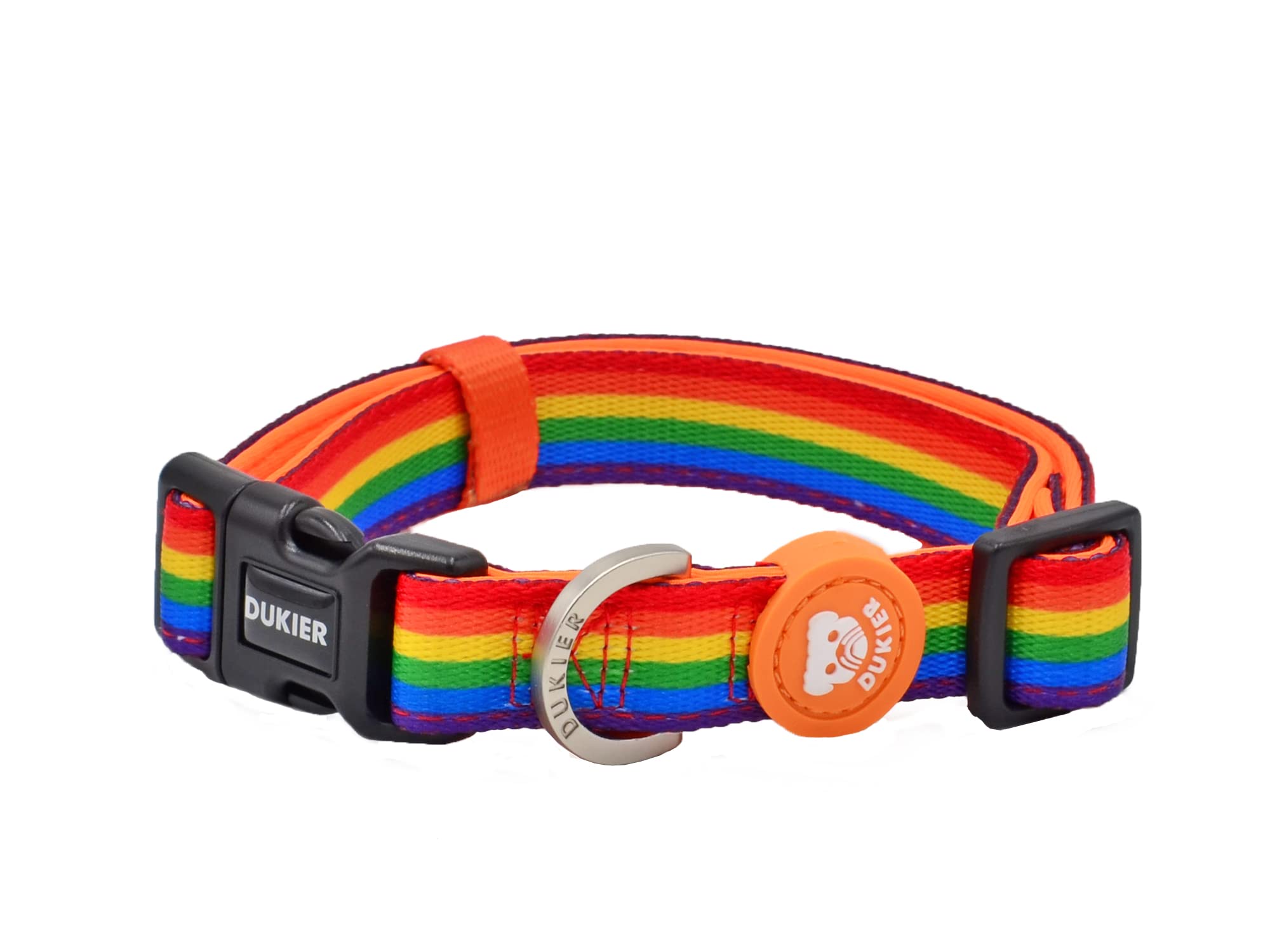 DUKIER - Dog Collar, Adjustable and Adjustable, Neoprene Pet Accessory, Sturdy, Unicorns Design, Size M