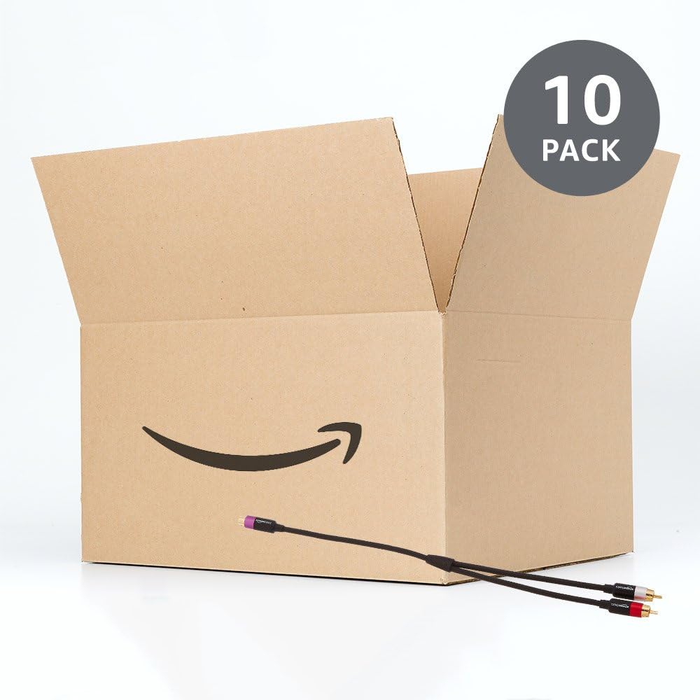 Basics 2-Male to 1-Female RCA Y-Adapter Splitter Cable - 12-Inch, 10-Pack: Electronics