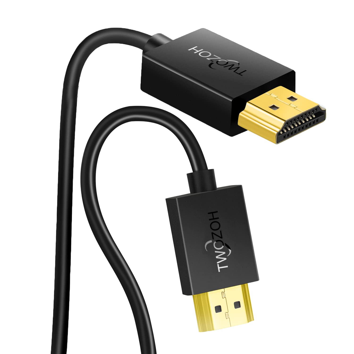 Twozoh Flexible & Slim HDMI Cable 5M, Soft & Ultra-Thin HDMI Lead Support 4K@60Hz/2160P/1080P
