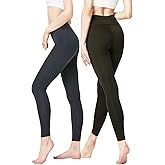 DEVOPS Women's 2 Pack Thermal Long Johns Underwear Leggings Pants