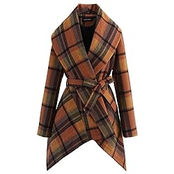 CHICWISH Women's Turn Down Shawl Collar Open Front
