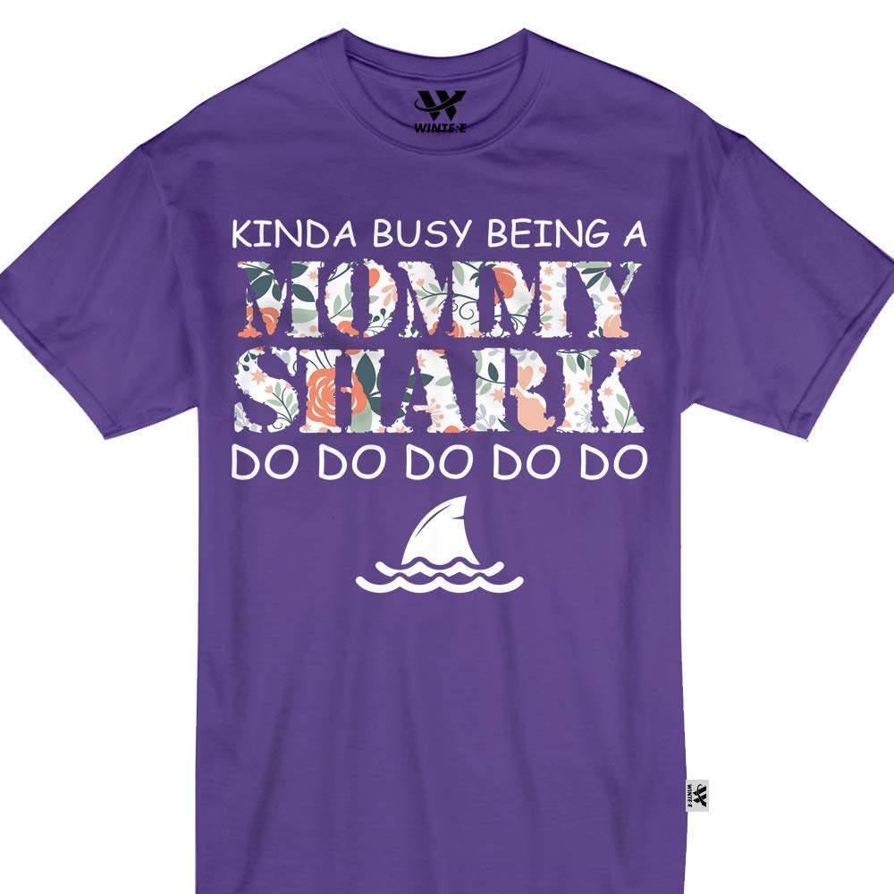 Kinda Busy Being A Mommy Shark Do Do Week Shark Mother Life Tshirt