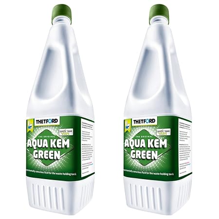 2x Sanitärflüssigkeit 1,5 L Aqua Kem Green Thetford