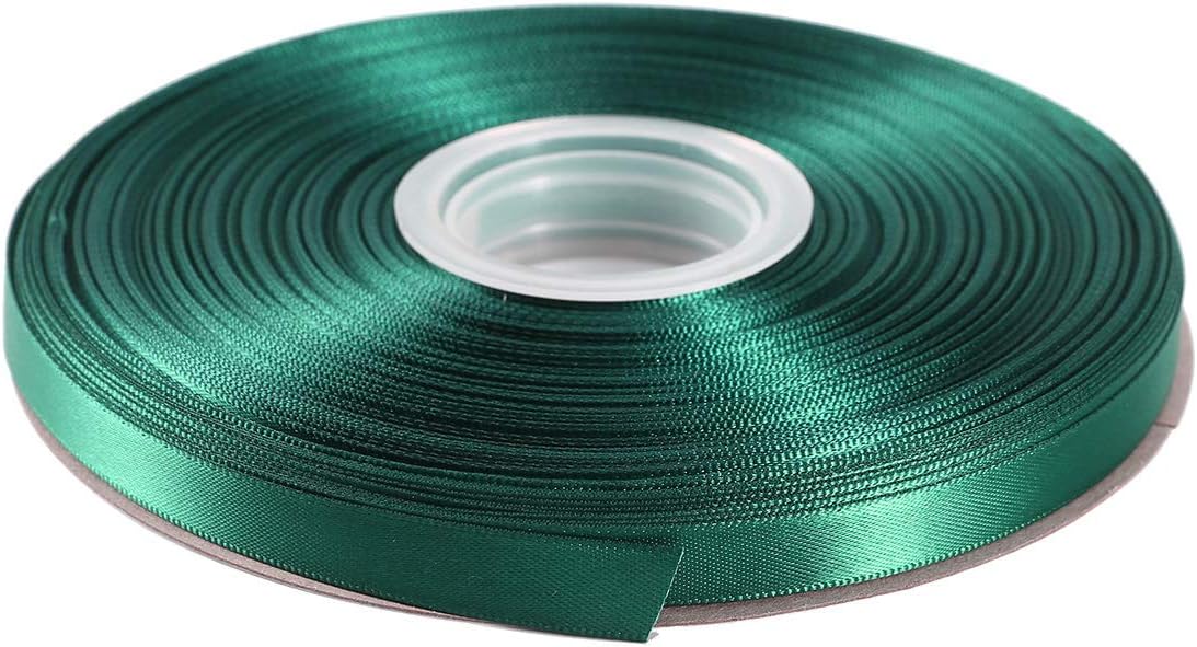 ITIsparkle 3/8" Inch Double Faced Satin Ribbon 50 Yards-Roll Set for Gift Wrapping Scrap Books Party Favor Hair Braids Baby Shower Decoration Floral Arrangement Craft Supplies, Teal Ribbon