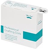 Mr. Pen- Professional Drafting Dots, 7/8&rdquo; Diameter, 500 Pieces | Easy Removal, Pre-Cut Drafting Art Tape, Artist Masking Tape, Architectural Supplies, Stationary for Art and Drawing Paper