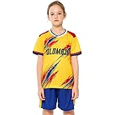 SURUIDA Kids Soccer Jersey for Boys&Girls,Youth Training Jerseys Sports Fan Jerseys Football Shirt for Children